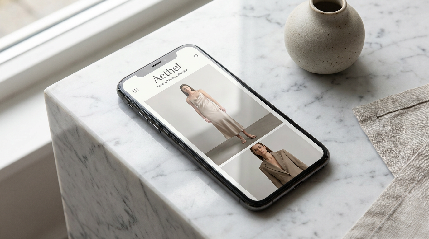 Catálogo de tienda en smartphone